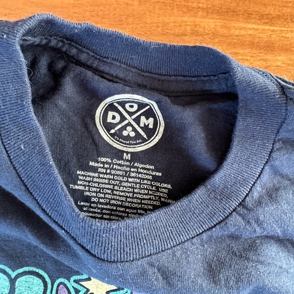 DOM Take A Trip With Nature Black Graphic Tee size Medium - Picture 3 of 3